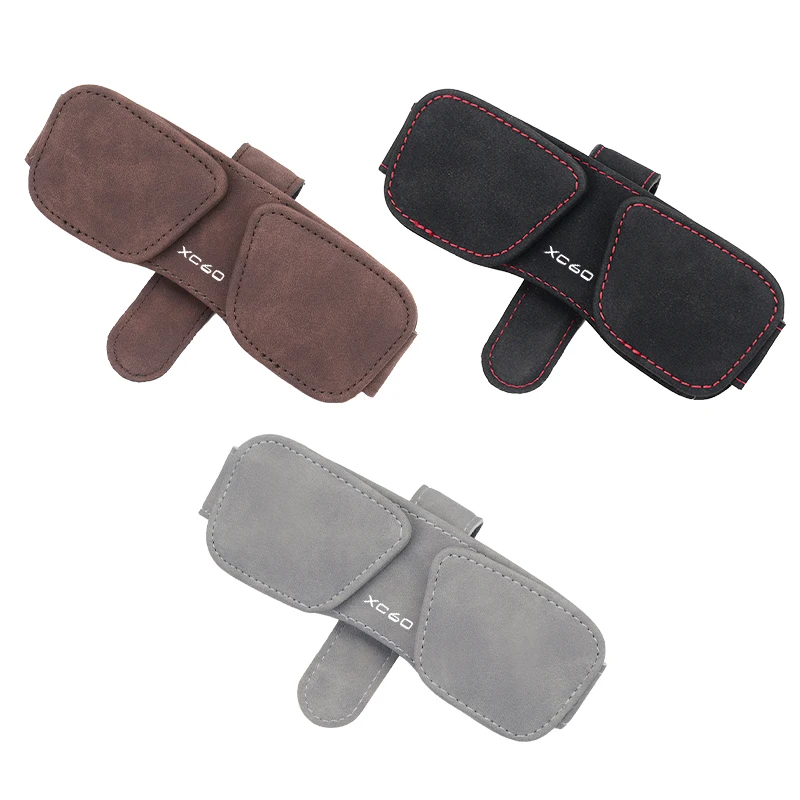 Кожаный автомобильный чехол для очков солнцезащитный козырек зажим карт