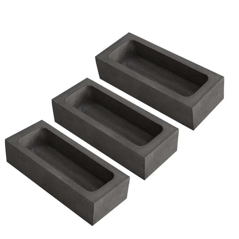 

3 Pieces 3 KG Graphite Ingot Molds Foundry Moulds for Casting Gold Silver Metal Aluminum Copper Brass Jewelry Refining Tools