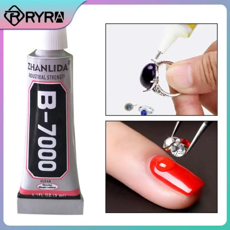 

5PCS 3ml 15ml 25ml B7000 Glue B7000 for Rhinestones Needles Epoxy Mobile Phone Glass Glue Adhesive DIY Resin Jewelry Repair Glue