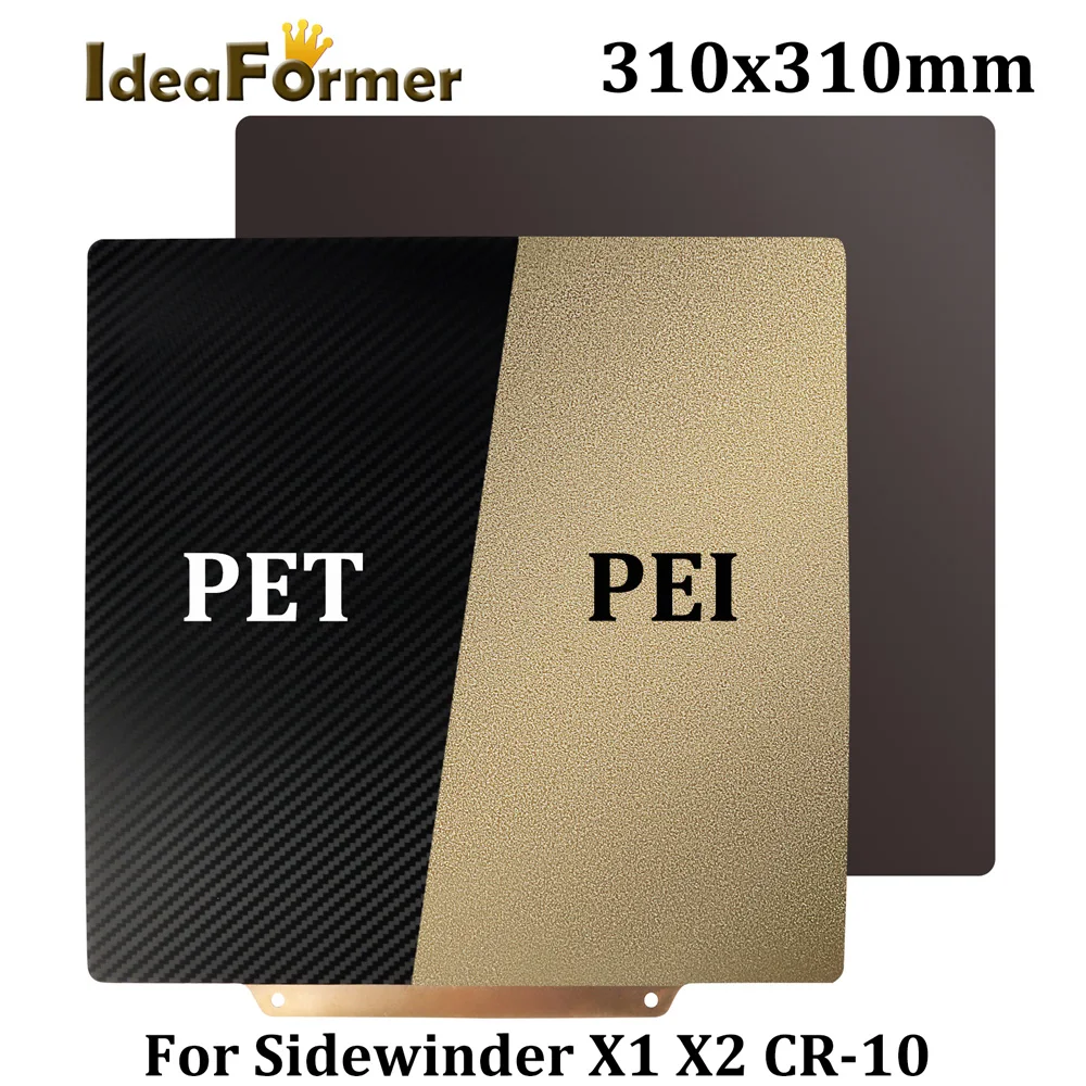 

IdeaFormer двухсторонний фотоальбом 310x310 мм, магнитная обновленная сборная пластина, пружинный стальной лист для Sidewinder X1 X2 PET-PEI CR10S