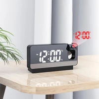 with projection time projector bedroom bedside clock 2022 new led digital projection alarm clock table electronic alarm clock