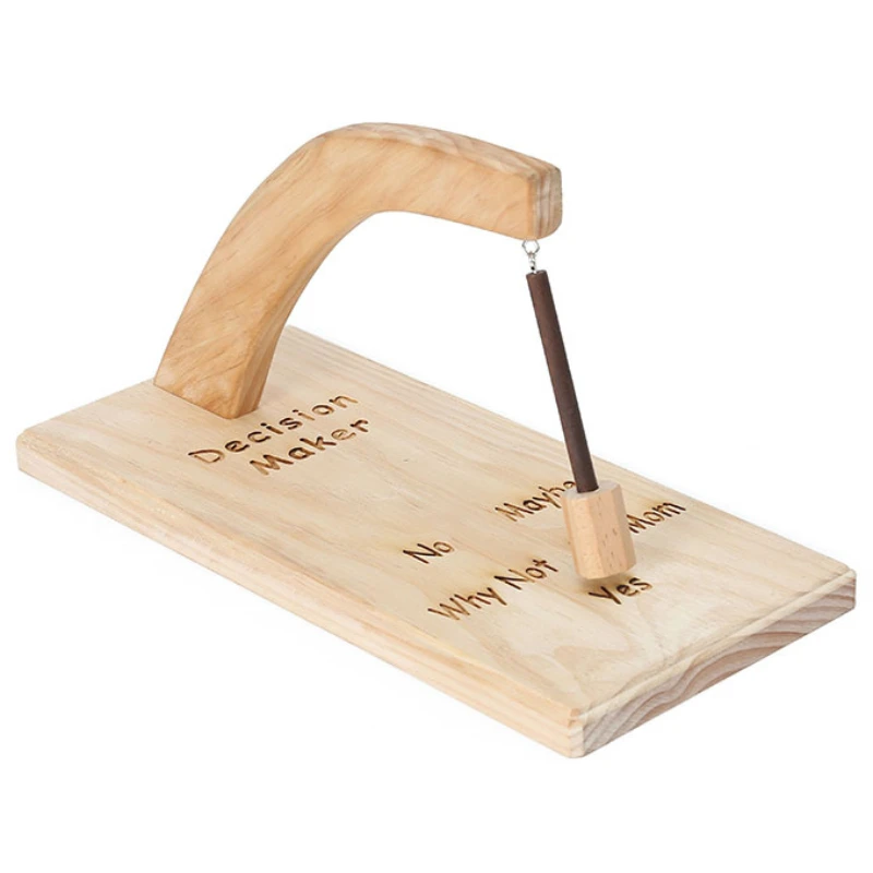 Оригинальный деревянный девизионный станок с лазерной гравировкой Да или нет