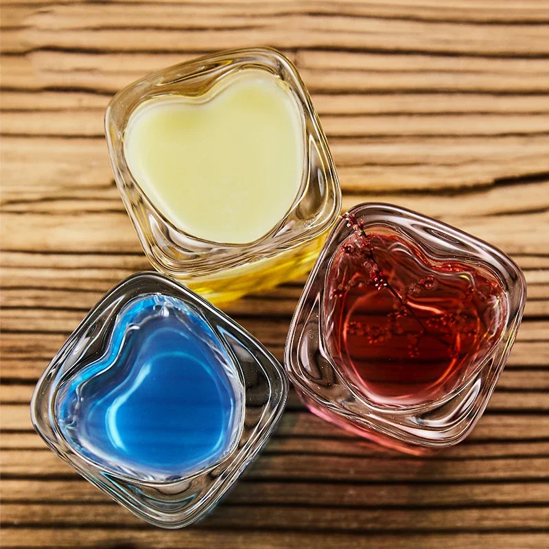 Посуда для бара пивные чашки в форме сердца прозрачная стеклянная чашка стакан