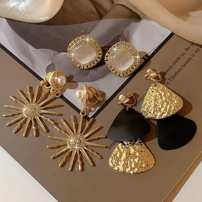 Новинка 2024 популярные аксессуары для ушей Классические клипсы французские