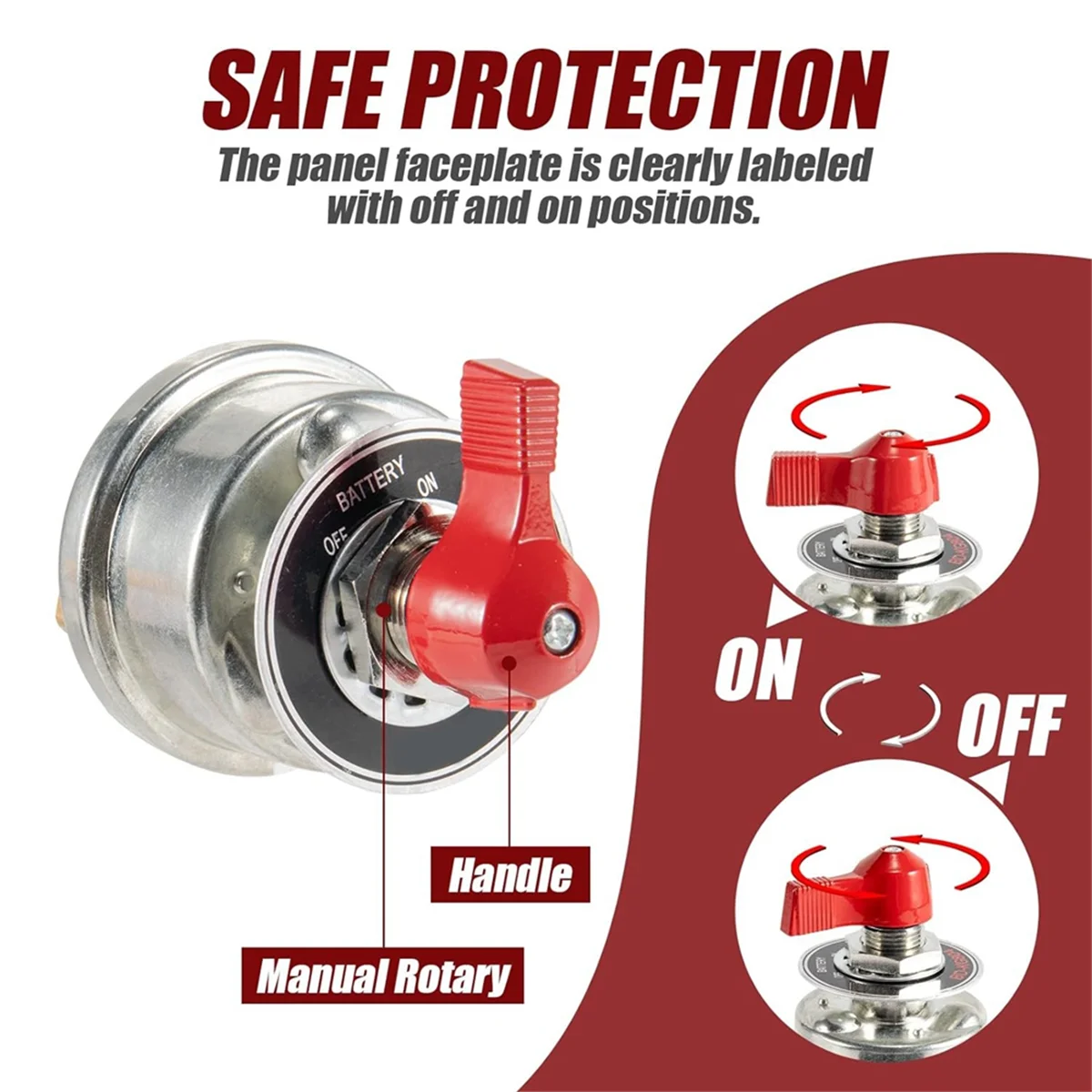 Высокоточный разъединитель аккумулятора 300 А 12 24 В главный аккумулятор изолятор