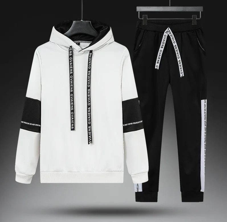

Autumn New Men's Sports Suit Leisure Long Sleeve Baseball Suit Exterior Youth Fitness Sweater Korean Fashion Men Sets
