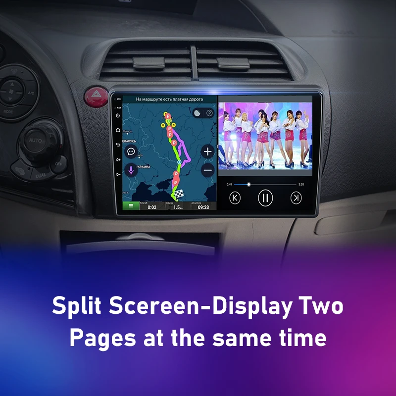 for honda civic hatchback 2006 2011 android car radio multimedia video navigation 2 din stereo dvd head unit accessories speaker free global shipping