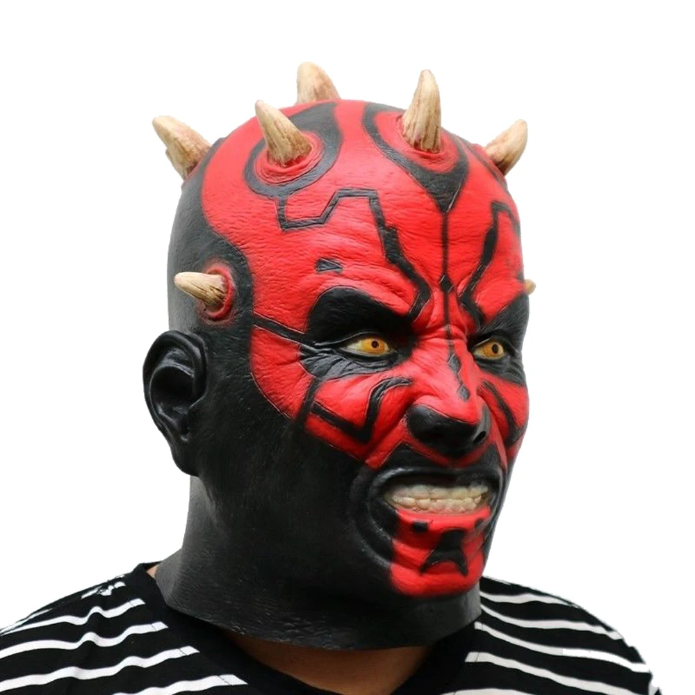 Movie Character Darth Maul Mask Halloween Party Costume Cosplay Anime Headgear Spoof Ghost Mask