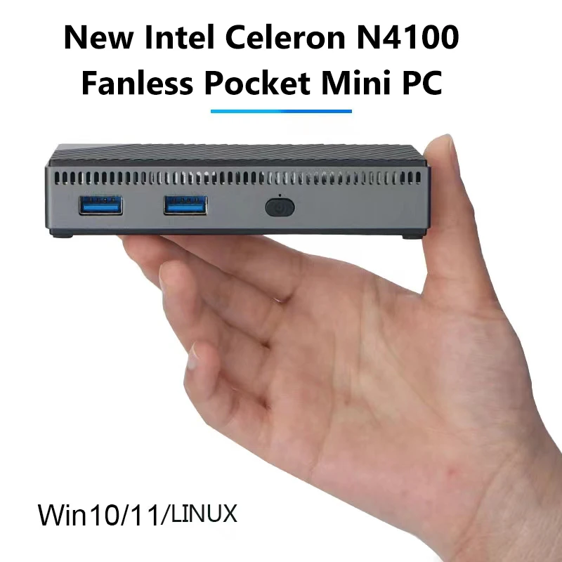 Карманный мини-ПК GK Windows 11 Intel Celeron N4100 6 ГБ DDR4 128 256 SSD WIFI5 BT5.0 1000M LAN игровой