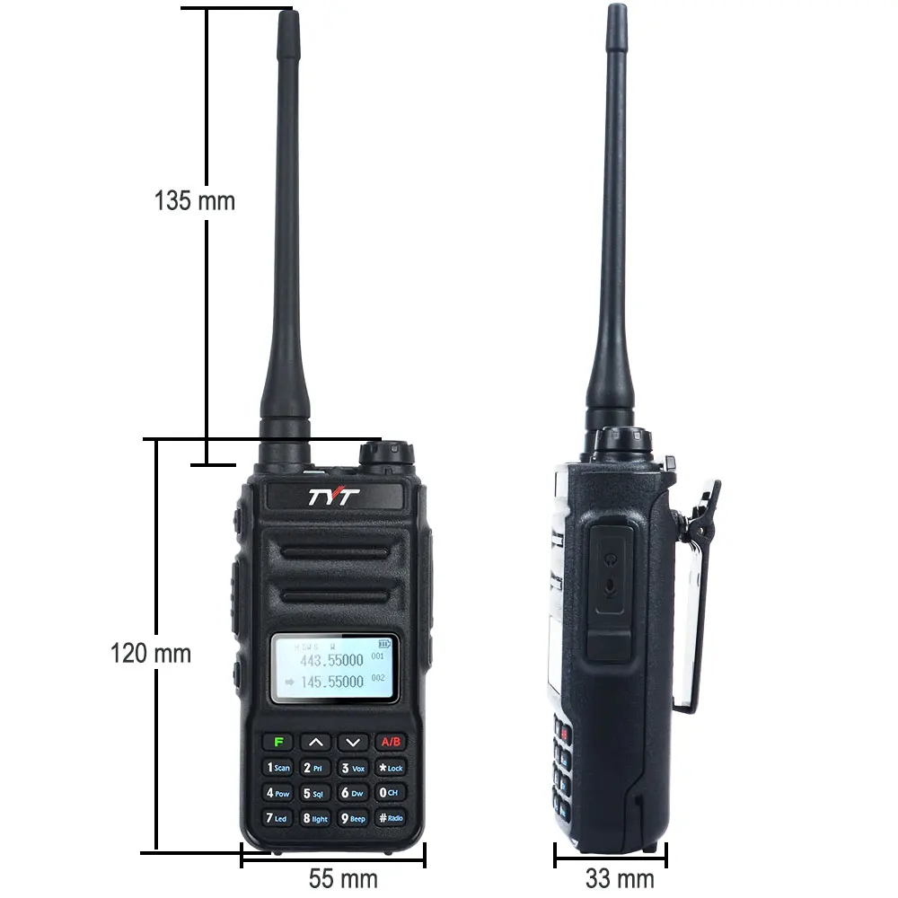 TYT TH-UV88 Двухдиапазонная рация VHF 136-174 МГц amp UHF 400-480 5 Вт 200CH скремблер портативный