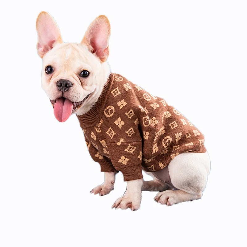 

New Custom Dog Sweater luxury Designer Dog Clothes French Bulldog Schnauzer Corgi Chihuahua Puppy Clothes Dropshipping CH30161