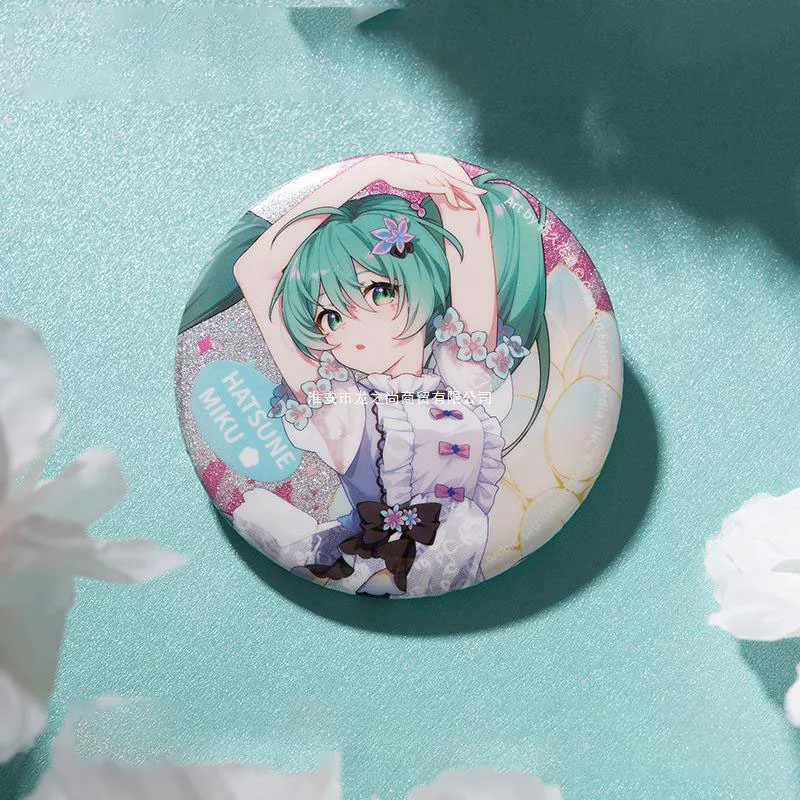 Аниме мультфильм Хацунэ Мику жесть значок Y2K креативные новые украшения для