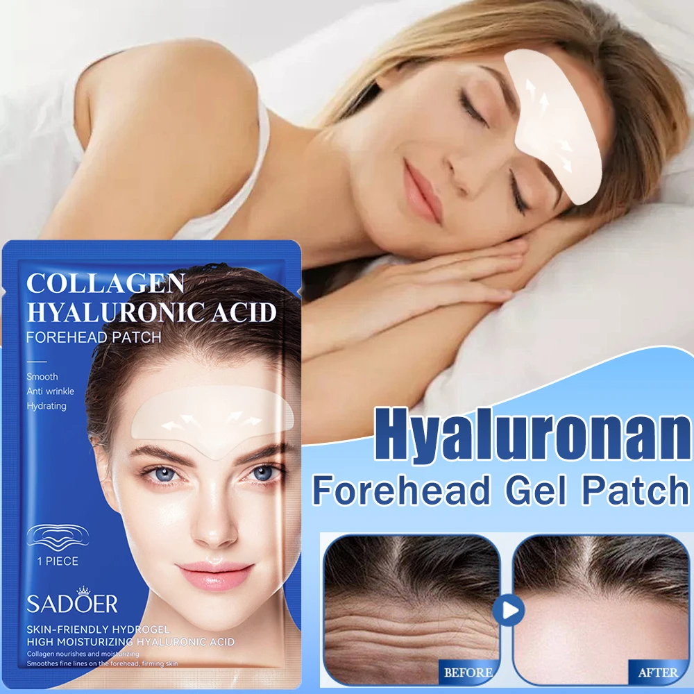 5 шт. гелевые накладки на лоб Осветляющая Маска для лица против морщин