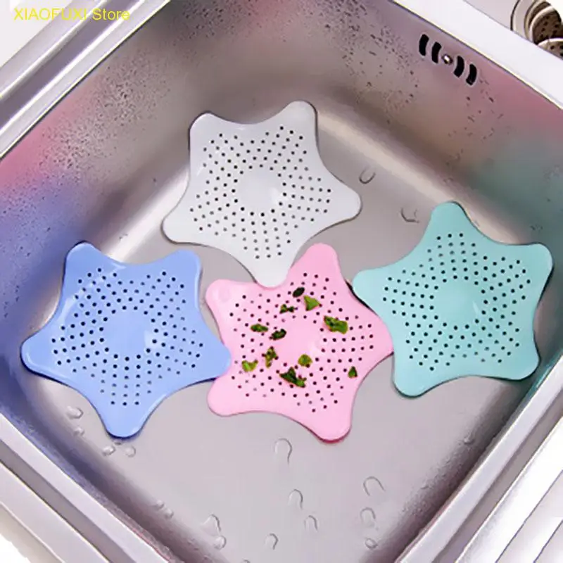 

Starfish Type Kitchen Sink Hair Anti-blocking Filter Sewer Block Suction Cup Silicone Floor Drain Kitchen Bathroom Supplies Hot