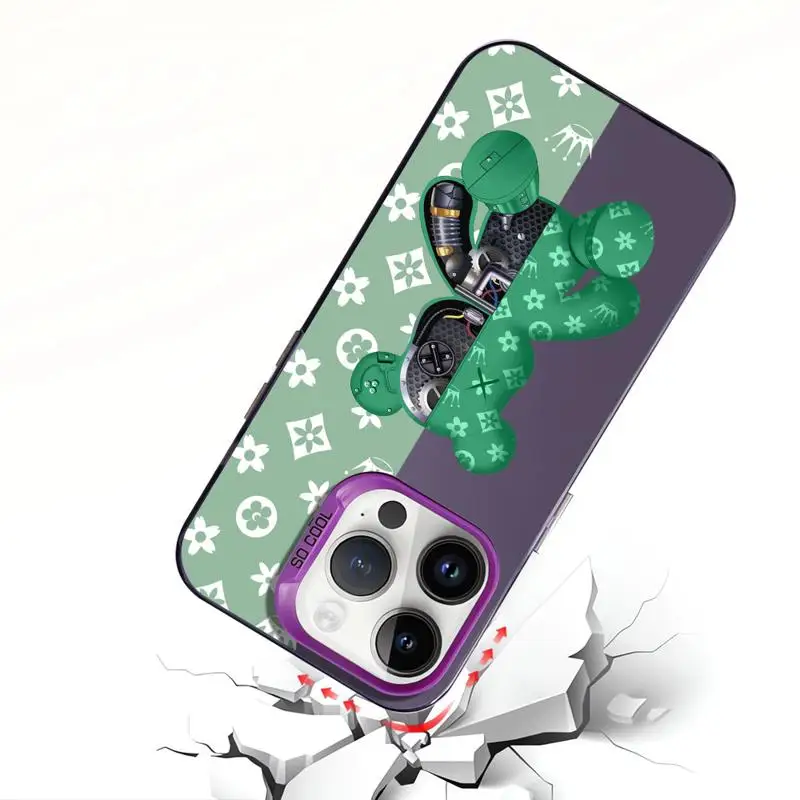 Фото Роскошный робот B-Bear для Apple iPhone 15 Pro Max 14 Pro 13 12 11 Pro Max 14 Plus, противоударный чехол №4