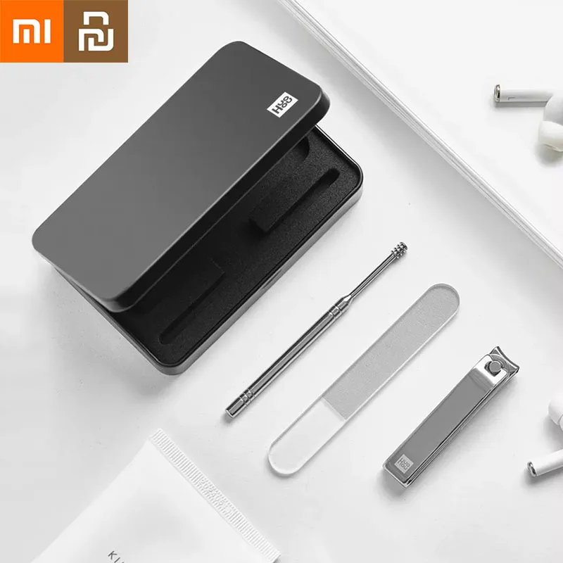 

Машинка для стрижки ногтей Xiaomi Youpin Huohou, портативная машинка для стрижки ногтей из нержавеющей стали, набор профессиональных машинок для стр...