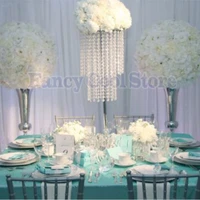 62cm 24 4h wedding crystal table centerpiece flower stand chandelier wedding supply 10pcslot