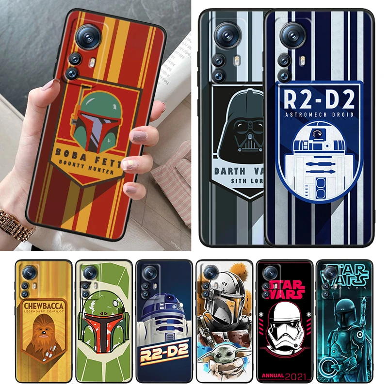 

Star Wars Robot Weapon Soft Black Phone Case For Xiaomi Mi 12T 12S 12X 12 11 11T 11i 10T 10 9 Pro Lite Ultra 5G Cover Shell