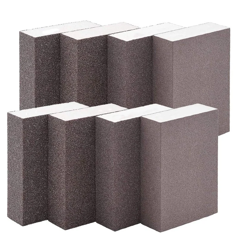 

8 упаковок шлифовальные губки грубые тонкие шлифовальные блоки в 60-220 гранях песчаная пена наждачная бумага для металла деревянной полировк...