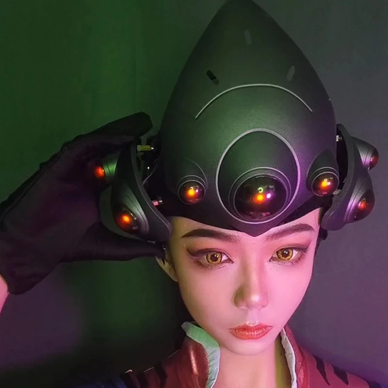 С подсветкой! Два режима! Шлем Widowmaker для косплея Widowmaker маска с объективом французский игрок гарнитура реквизит С подсветкой! Два режима! Шлем Widowmaker для косплея Widowmaker маска с объективом французский игрок гарнитура реквизит