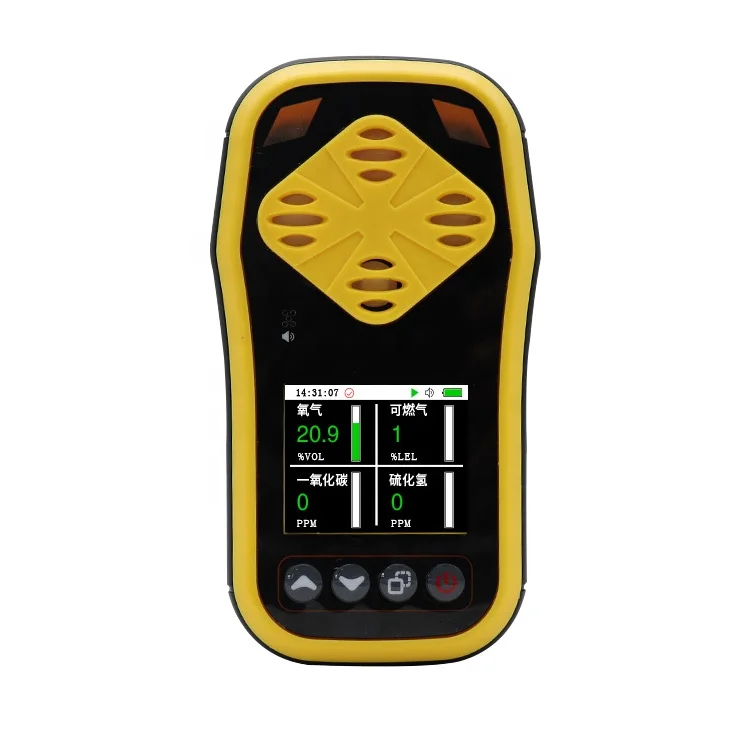 

Multi Gas Detector Analyzer Meter Portable O2 H2S CO EX 4 in 1 Gas Leakage Detector