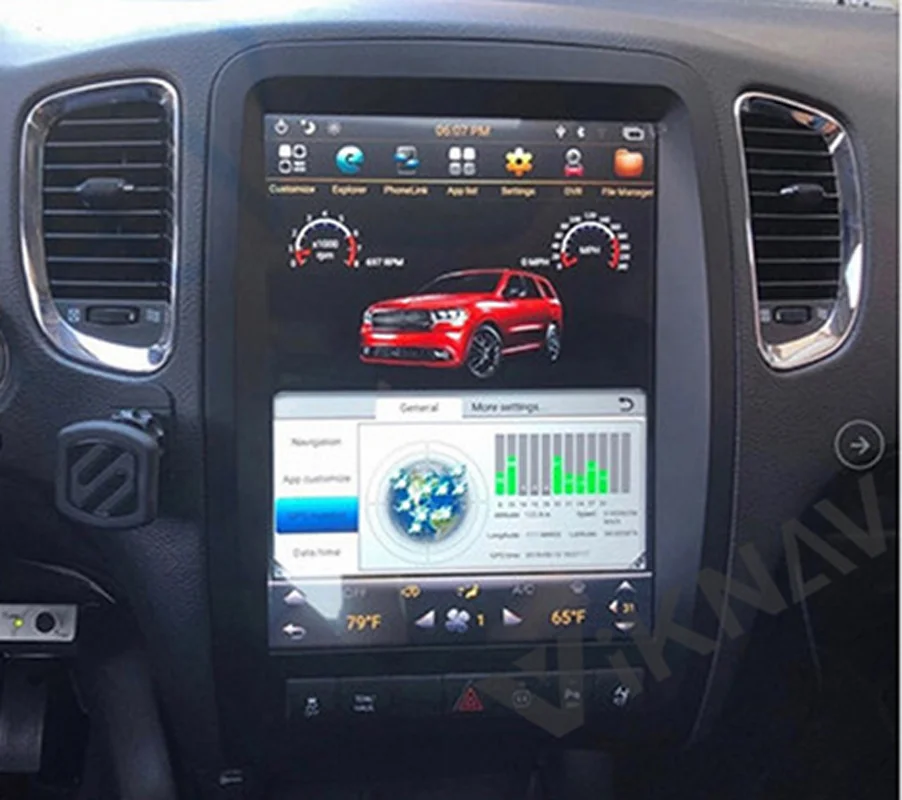 12 1 дюймов 128 ГБ Android Carplay радио для Dodge Durango 2012-2020 разрешение 1600x1200 оригинальная