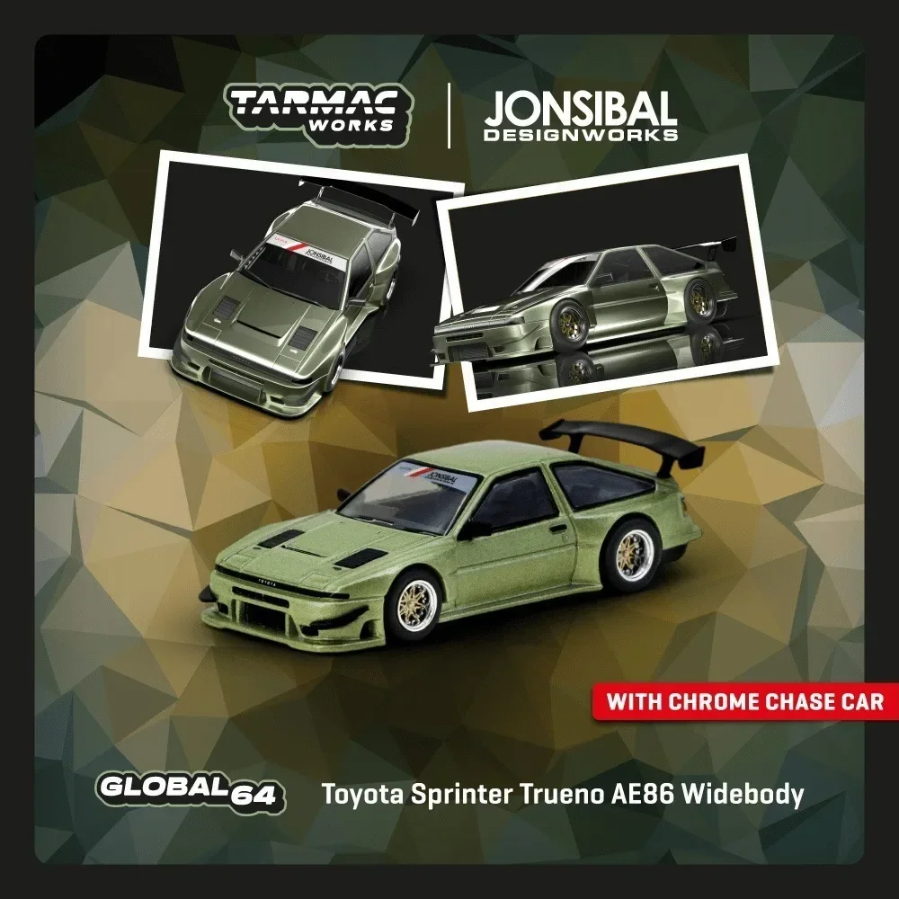 Tarmac Works 1:64 Toyota Sprinter Trueno AE86 Widebody Зелёная