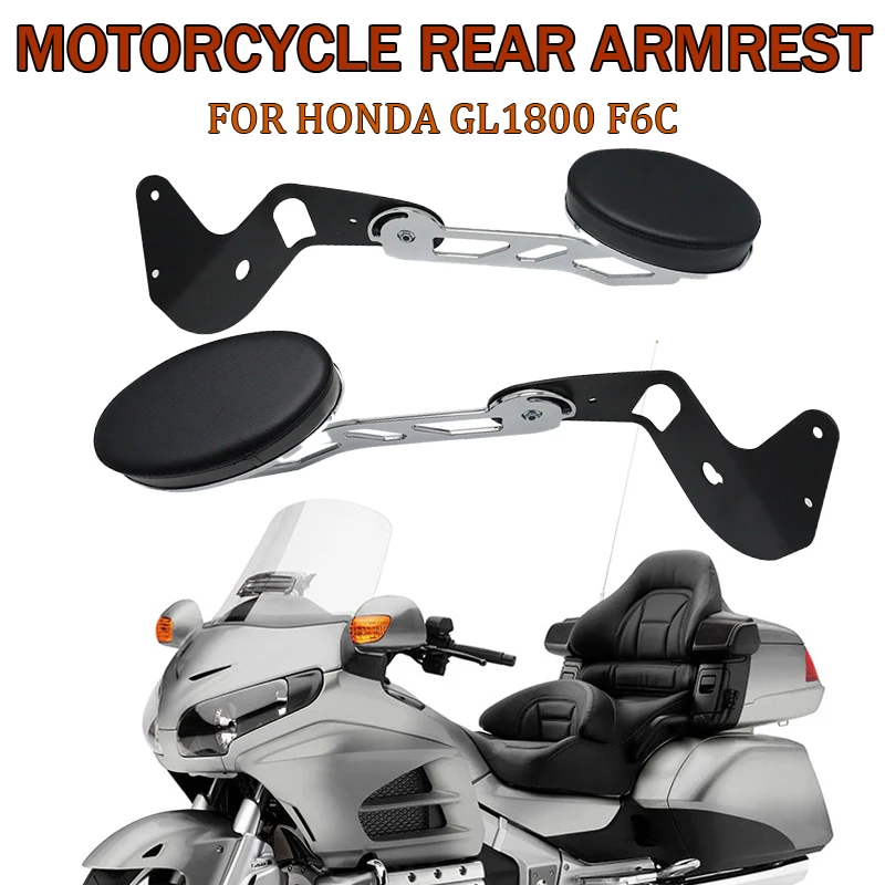 

New Chrome Motorcycle Rear Passenger Armrests For Honda Goldwing GL1800 2001-2017 Motorcycle Accessories