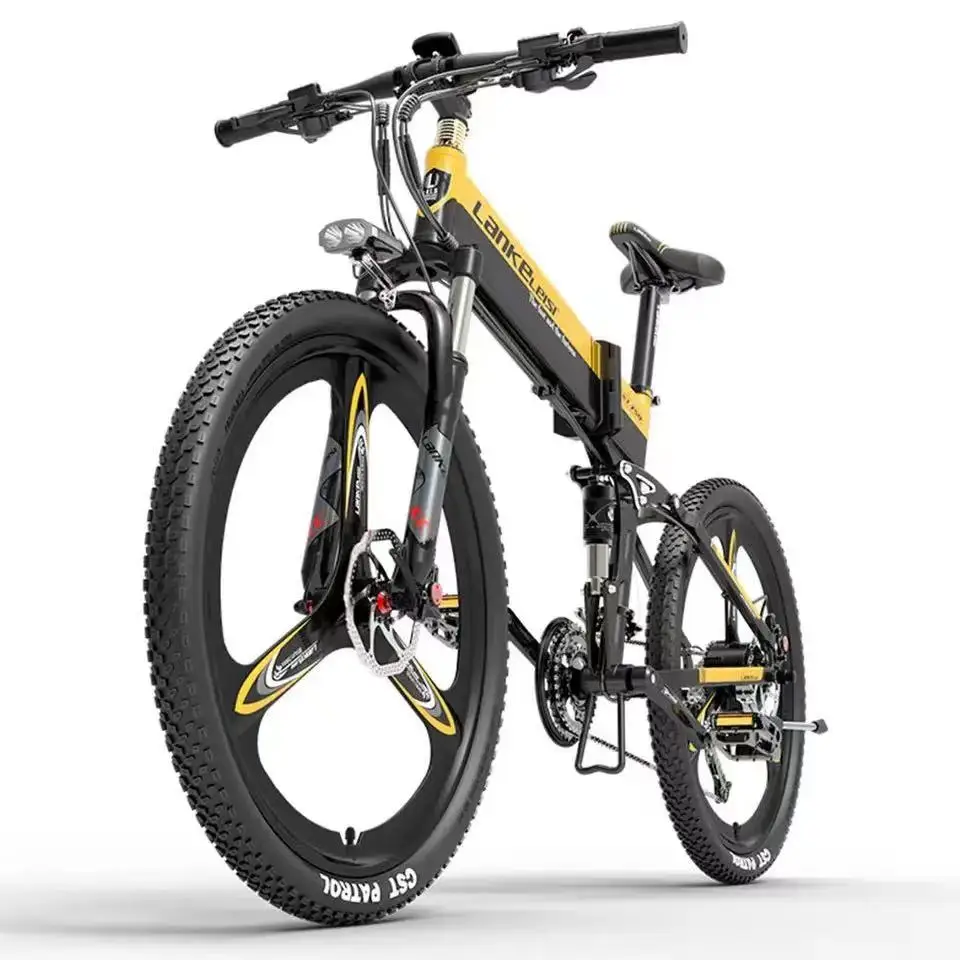 

EU UK Stock Ebike 26*1.95 Inch Tires 500W Electric Bicycle 40KM/H 48V 14.5Ah Battery 100KM Battery Life Folding Electric Bicycle