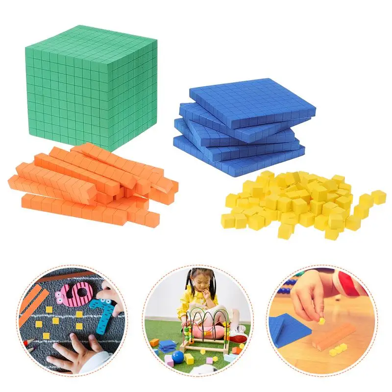 

1 Set Math Counting Cube Educational Learning Children Toy Counting Toy