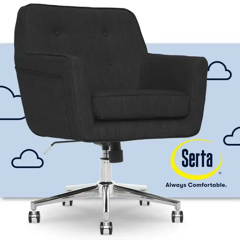

Mid Back Home Office Chair with Arms, 250 . Capacity, Charcoal Silla para escritorio Chair Silla de oficina Office chairs & sofa