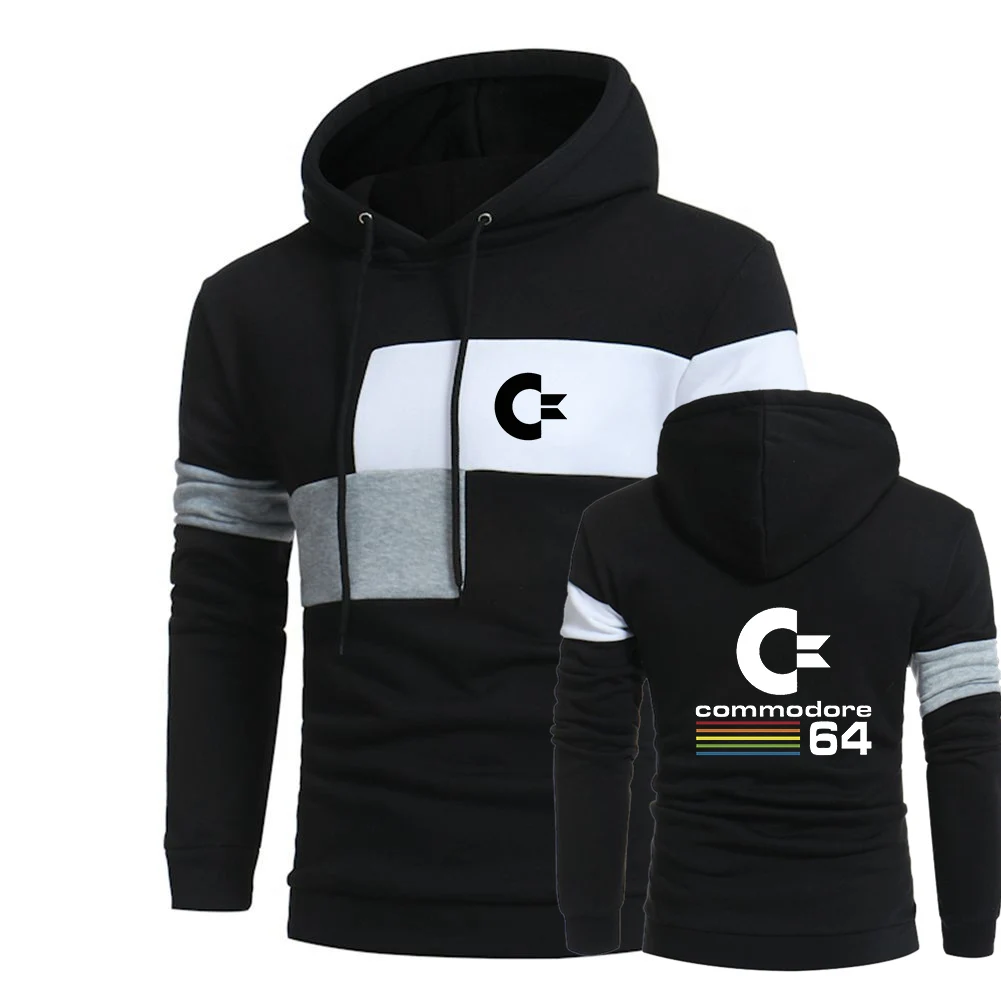 

2022 Commodore 64 Men's C64 SID Amiga Retro 8-bit Hooded Sweatshirts Autumn Winter Fleece Warmer Long Sleeve Hoodies