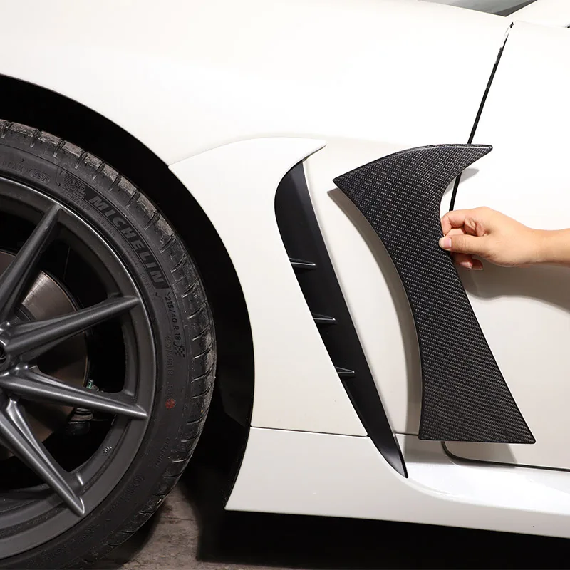 

2Pcs/set 100% Real carbon fiber Car Front Fender Side Air Vent Cover Trim For Toyota 86 For Subaru BRZ 2022 Exterior Accessories