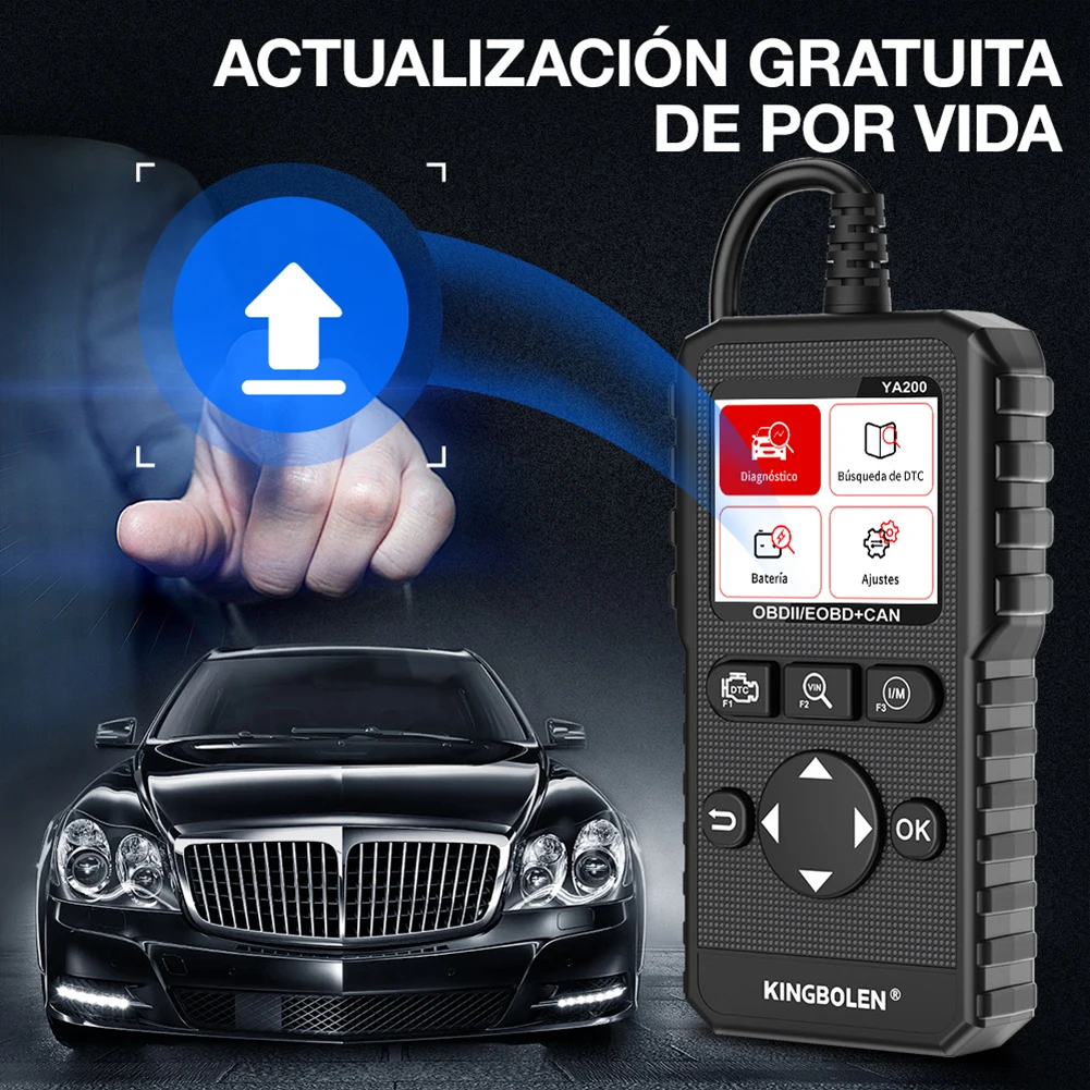 

Считыватель кодов OBD2, многоязычный детектор ошибок OBD2, с цветным экраном