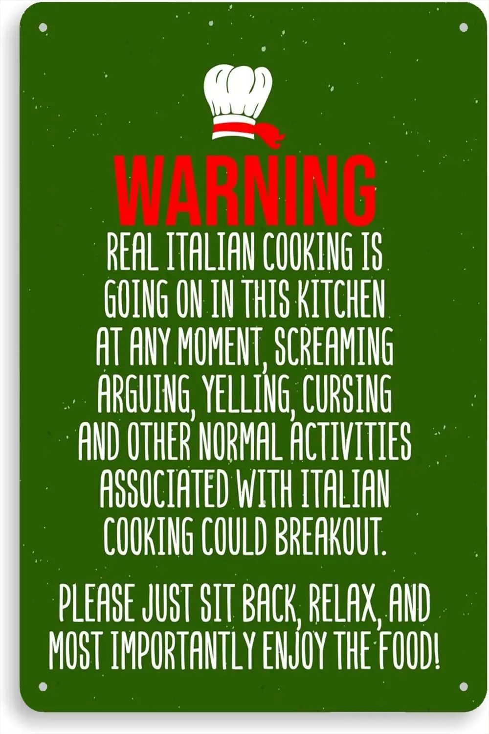 Металлический жестяной знак OPICA смешной постер для итальянского приготовления