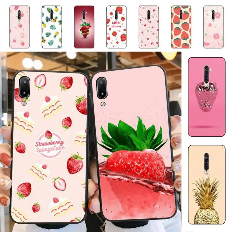 

Cartoon Fruit Strawberry Watermelon Phone Case for Vivo Y91C Y11 17 19 17 67 81 Oppo A9 2020 Realme c3