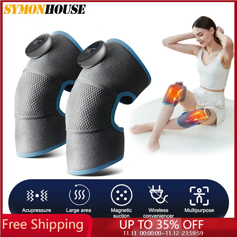 

Knee Massager Leg Arthritis Elbow Joint Pain Relief Physiotherapy Electric Heating Therapy Knee Warm Knee Pad Brace Massage