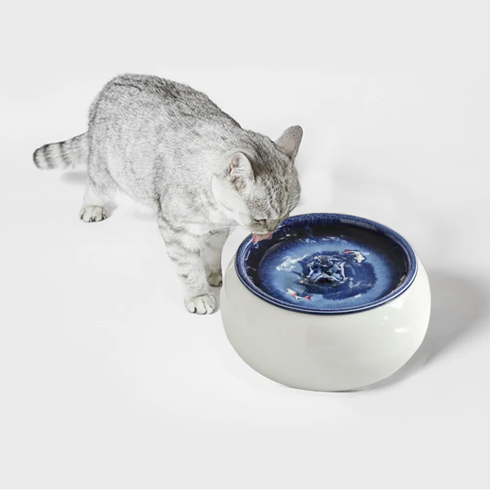 

Electric Ceramic Cat Drinking Water Fountain For Cats Dogs Drinker Bowl 1.5L Automatic Cats Drink Dispenser Ultra Slient Feeder