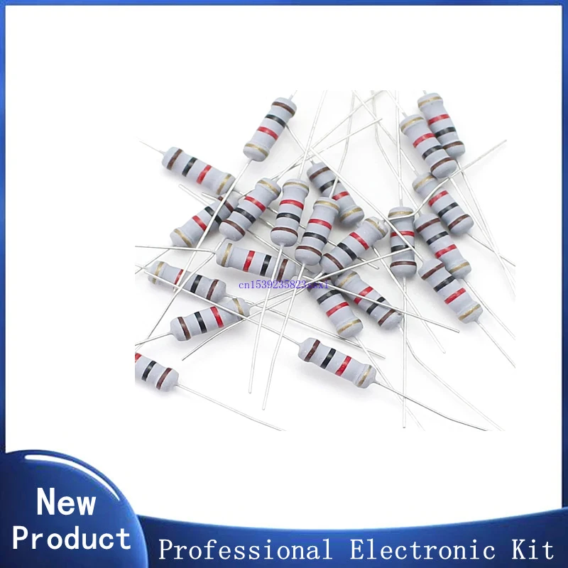 

20 шт. 1 Вт 5% карбоновый пленочный резистор 1R ~ 1M 10R 22R 47R 51R 100R 150R 220R 470R 1K 2K 4,7 K 10K 22K 47K 750K Ом