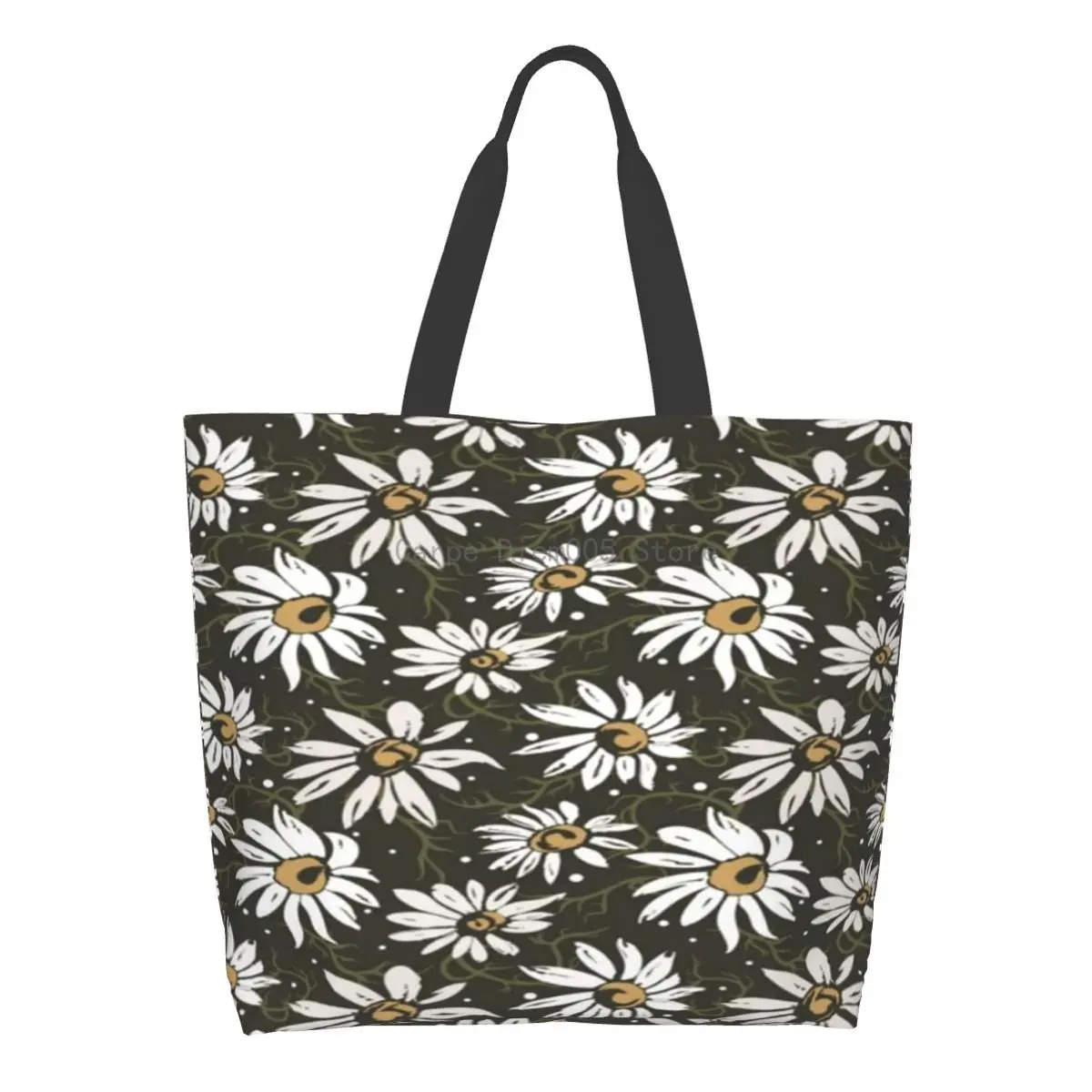 

Women Shoulder Bag Chamomile Large Capacity Shopping Grocery Tote Bag For Ladies