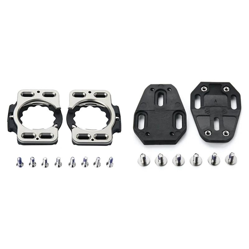 

1 Pair Quick Release Parts Aluminum Alloy Cleat Cover for Speedplay Zero & 1Pair of Self-Locking Bicycle Pedal