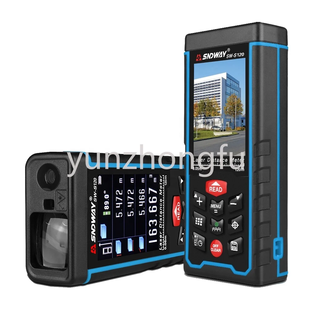 

Color Screen 120M Laser Distance Meter 400ft Range Finder Tape Measuring Device with Camera