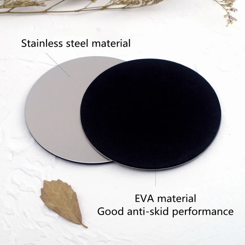Металлическая простая модная круглая подстилка для кафе с противоскользящей