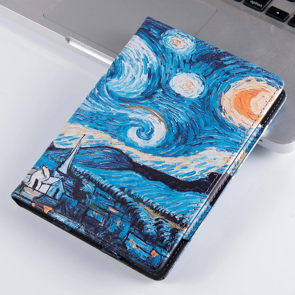 Stand Case for New 6 inch Meebook M6 eReader - Premium PU Leather Protective Sleeve Cover with Hand Strap images - 6