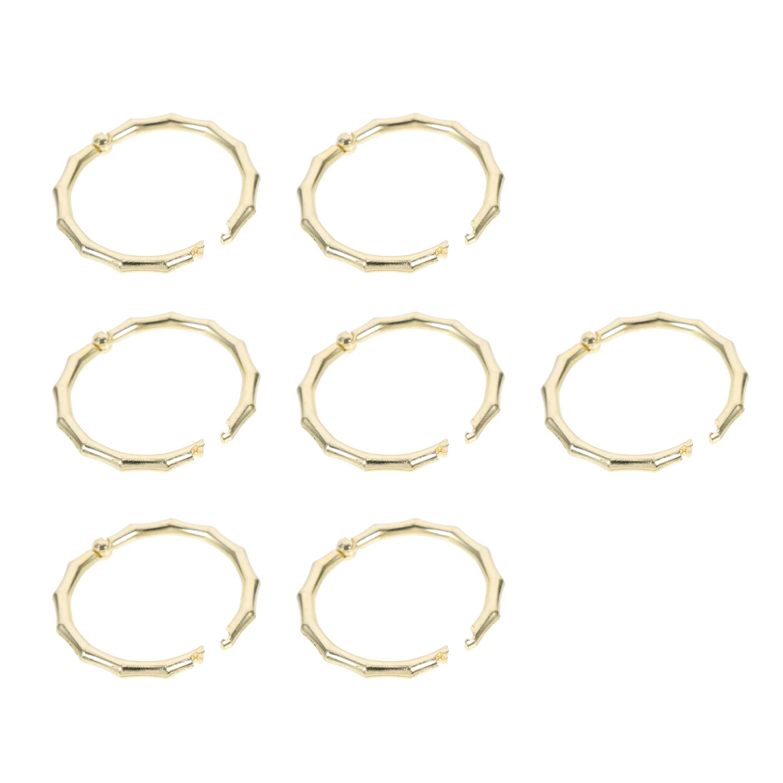 

7Pcs Loose Leaf Ring Metal Binder Rings DIY Notebook Binder Binder Clip Ring Binder Rings