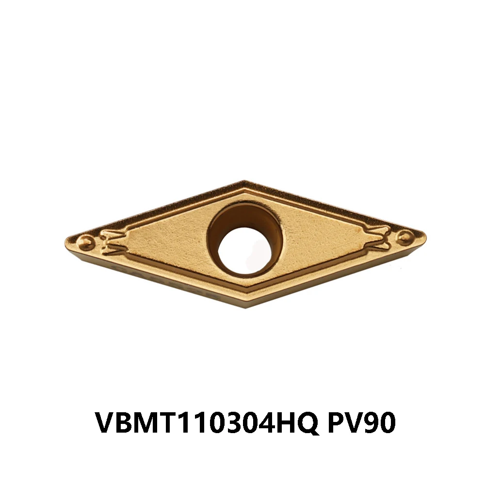 35 ° Вставки VBMT 160408 HQ PV7020 Оригинальный VBMT332HQ Твердосплавная пластина Токарный