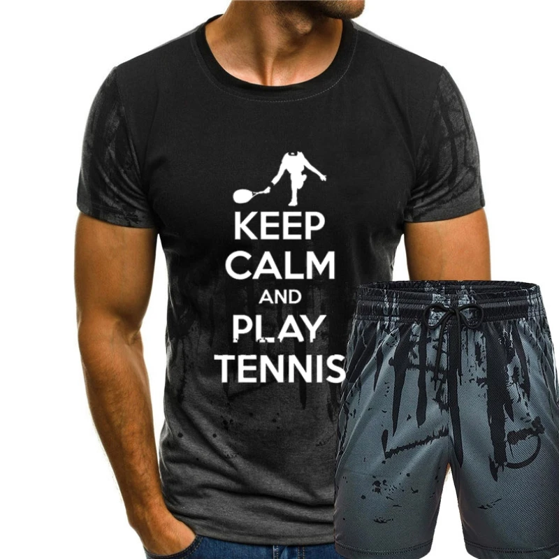 

Забавная Мужская Футболка Keep Calm And Tennis (12 цветов)