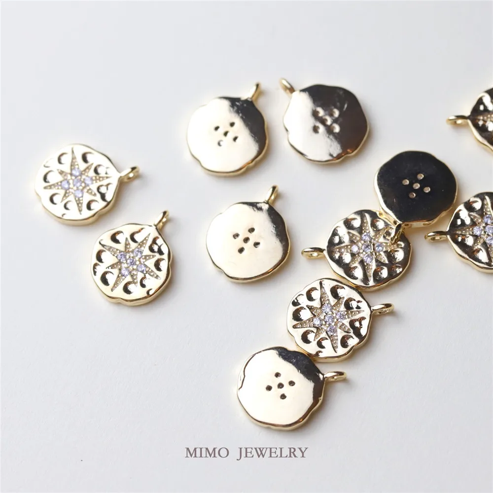 Позолоченная нестандартная вогнутая и выпуклая поверхность круглая