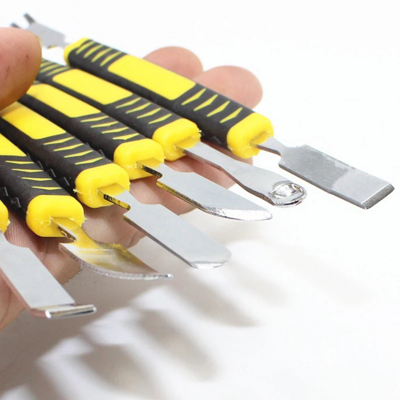 

6 Pcs Metal Crowbar Steel Pry Universal Disassemble Tool For DIY Phone Laptop PCB Screen Pry Open Repair Hand Tools 2022 Newest