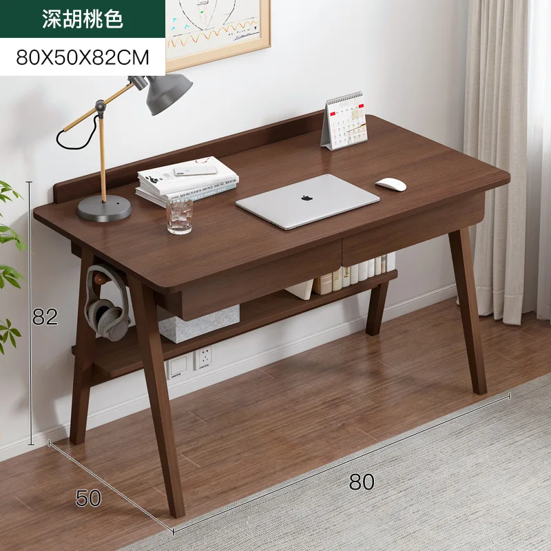 

SH AOLIVIYA Computer Desk Desktop Simple Home Desk Simple with Bookshelf Combination Student Office Writing Desk